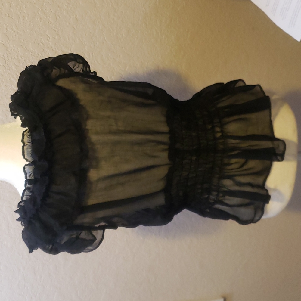 Sheer Ruffle Blouse - Picture 4 of 4